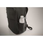 Mochila de viaje de nylon repelente al agua con múltiples bolsillos 20L color negro vista fotografía cuarta vista