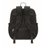 Mochila de viaje de nylon repelente al agua con múltiples bolsillos 20L color negro novena vista