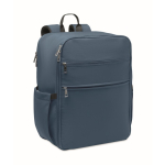 Mochila de viaje de nylon repelente al agua con múltiples bolsillos 20L color azul