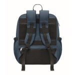Mochila de viaje de nylon repelente al agua con múltiples bolsillos 20L color azul novena vista