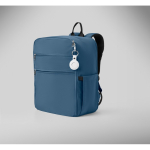 Mochila de viaje de nylon repelente al agua con múltiples bolsillos 20L color azul vista fotografía