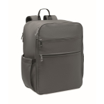 Mochila de viaje de nylon repelente al agua con múltiples bolsillos 20L color gris oscuro