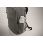 Mochila de viaje de nylon repelente al agua con múltiples bolsillos 20L color gris oscuro vista fotografía cuarta vista
