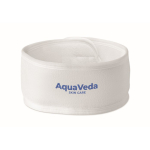 Banda ajustable de microfibra para el cabello para el cuidado facial color blanco segunda vista principal
