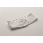 Banda ajustable de microfibra para el cabello para el cuidado facial color blanco vista fotografía cuarta vista