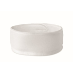 Banda ajustable de microfibra para el cabello para el cuidado facial color blanco quinta vista