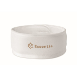 Banda ajustable de microfibra para el cabello para el cuidado facial color blanco vista principal quinta vista