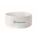 Banda ajustable de microfibra para el cabello para el cuidado facial color blanco segunda vista principal