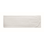Banda ajustable de microfibra para el cabello para el cuidado facial color blanco octava vista
