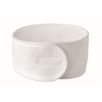 Banda ajustable de microfibra para el cabello para el cuidado facial color blanco decima vista