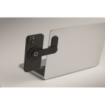 Soporte magnético de aluminio para móvil con anillo metálico color negro vista fotografía segunda vista