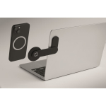 Soporte magnético de aluminio para móvil con anillo metálico color negro vista fotografía tercera vista