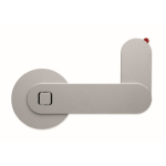 Soporte magnético de aluminio para móvil con anillo metálico color plateado novena vista