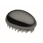 Cepillo de plástico y aluminio para cabello con función desenredante color negro