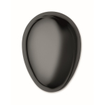Cepillo de plástico y aluminio para cabello con función desenredante color negro quinta vista