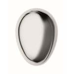 Cepillo de plástico y aluminio para cabello con función desenredante color plateado brillante quinta vista