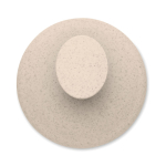 Cepillo masajeador de plástico para masajear y exfoliar cuero cabelludo color beige