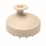 Cepillo masajeador de plástico para masajear y exfoliar cuero cabelludo color beige vista principal segunda vista