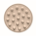 Cepillo masajeador de plástico para masajear y exfoliar cuero cabelludo color beige sexta vista