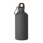 Botella de acero inox. reciclado antifugas con acabado engomado 500ml color azul marino