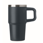 Vaso térmico de acero inoxidable reciclado con tapa y pajita 500ml color azul marino octava vista