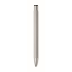 Set de regalo con bolígrafo de aluminio reciclado y llavero de PU color plateado octava vista