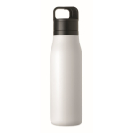 Botella térmica de acero inox. reciclado con asa y tapa fácil 500ml color blanco quinta vista