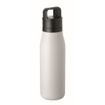 Botella térmica de acero inox. reciclado con asa y tapa fácil 500ml color blanco octava vista