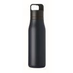Botella térmica de acero inox. reciclado con asa y tapa fácil 500ml color azul marino quinta vista