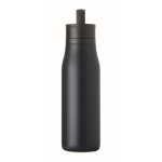 Botella térmica de acero inox. reciclado con asa y tapa fácil 500ml color azul marino sexta vista