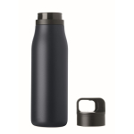 Botella térmica de acero inox. reciclado con asa y tapa fácil 500ml color azul marino septima vista