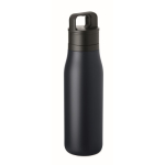 Botella térmica de acero inox. reciclado con asa y tapa fácil 500ml color azul marino octava vista