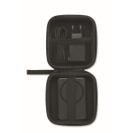 Set de viaje con powerbank magnético 5.000mAh y cargador USB-C color negro octava vista