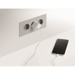 Set de viaje con powerbank magnético 5.000mAh y cargador USB-C color blanco vista fotografía sexta vista