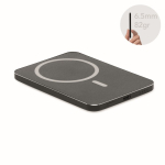 Powerbank magnético ultrafino de aluminio reciclado con cable 5.000mAh color negro
