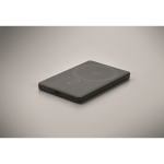 Powerbank magnético de aluminio reciclado con cable y anillo 5.000mAh color negro vista fotografía quinta vista