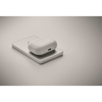 Powerbank magnético de aluminio reciclado con cable y anillo 5.000mAh color plateado mate vista fotografía septima vista