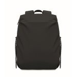 Mochila para portátil de nylon repelente al agua y compatible con 16” color negro septima vista