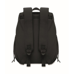 Mochila para portátil de nylon repelente al agua y compatible con 16” color negro novena vista