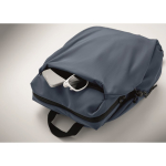 Mochila para portátil de nylon repelente al agua y compatible con 16” color negro mate vista fotografía quinta vista