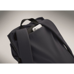 Mochila para portátil de nylon repelente al agua y compatible con 16” color azul marino vista fotografía sexta vista