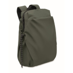 Mochila para portátil de nylon repelente al agua y compatible con 16” color verde oscuro