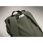Mochila para portátil de nylon repelente al agua y compatible con 16” color verde oscuro vista fotografía sexta vista
