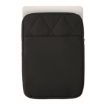 Funda para portátil de nylon acolchada con bolsillo frontal 15'' color negro