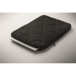 Funda para portátil de nylon acolchada con bolsillo frontal 15'' color negro vista fotografía cuarta vista