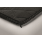 Funda para portátil de nylon acolchada con bolsillo frontal 15'' color negro vista fotografía sexta vista