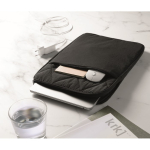 Funda para portátil de nylon acolchada con bolsillo frontal 15'' color negro segunda vista bodegón