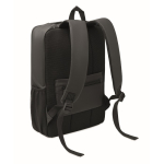 Mochila para portátil de RPET 600D con frontal rígido 15'' color negro
