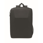 Mochila para portátil de RPET 600D con frontal rígido 15'' color negro tercera vista