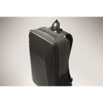 Mochila para portátil de RPET 600D con frontal rígido 15'' color negro vista fotografía quinta vista